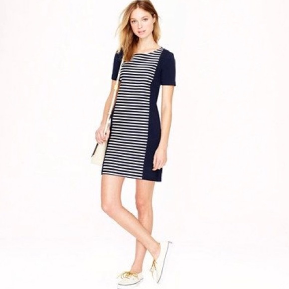 J. Crew Dresses & Skirts - J. Crew Stripe Knit Shift Dress Style A3446